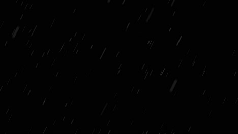 rain or snow falling on black background