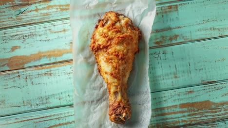 crispy fried chicken leg