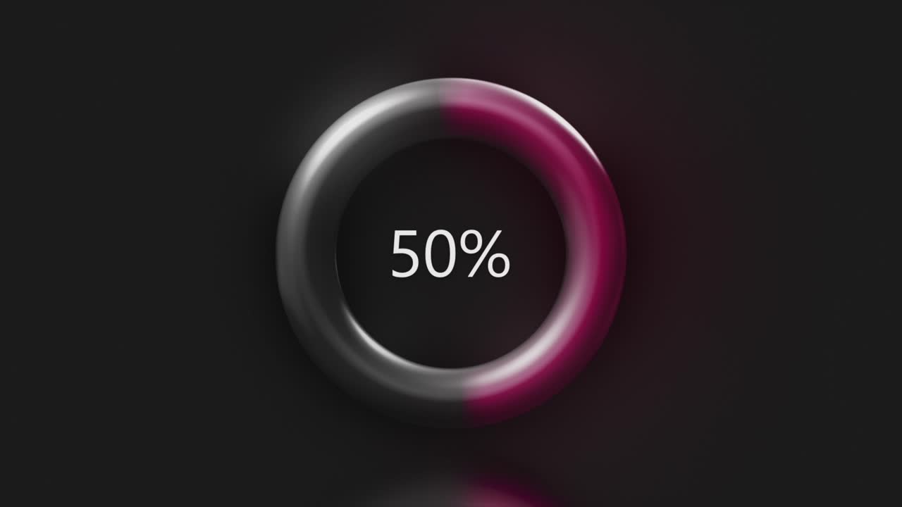 barras circulares de progreso que muestran 37% y 91% de finalización