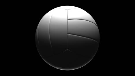 volleyball ball isolated on black background.