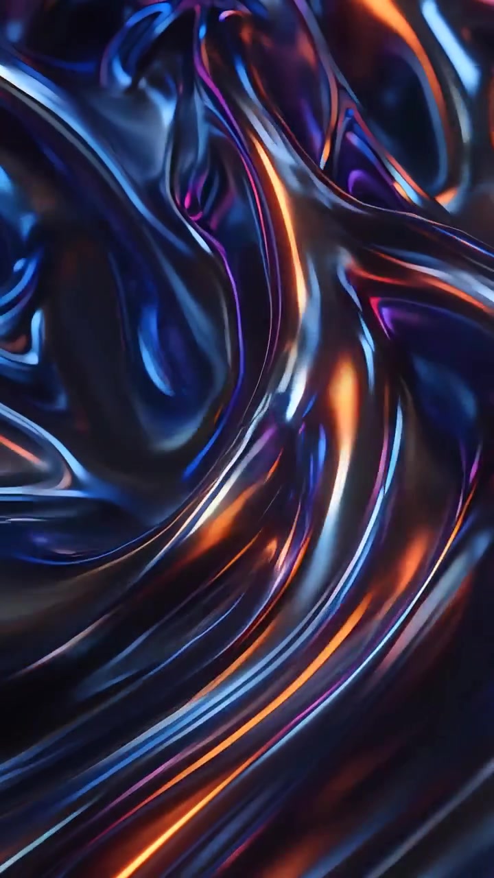 Abstract Metallic Waves Background 4K