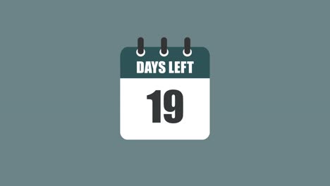 Calendar with Days Left Countdown