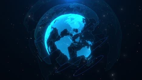 world map digital users worldwide connection global network connection data economy ai network