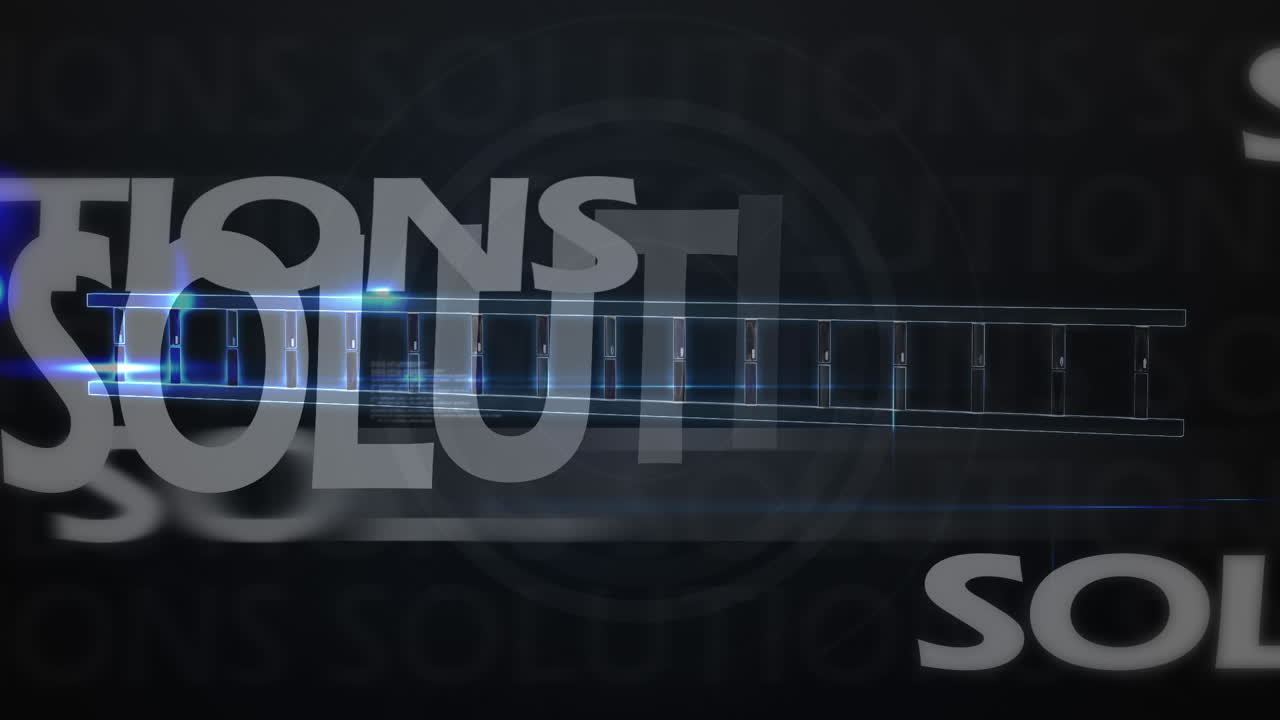 Animation of data processing over dna strand