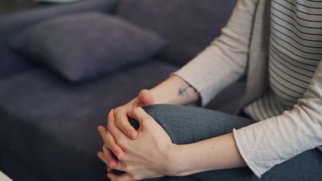 person sitting and relaxing