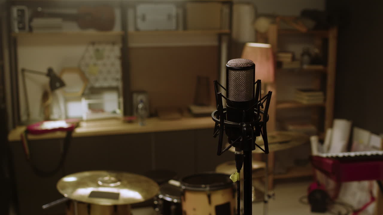 마이크의 클로즈업