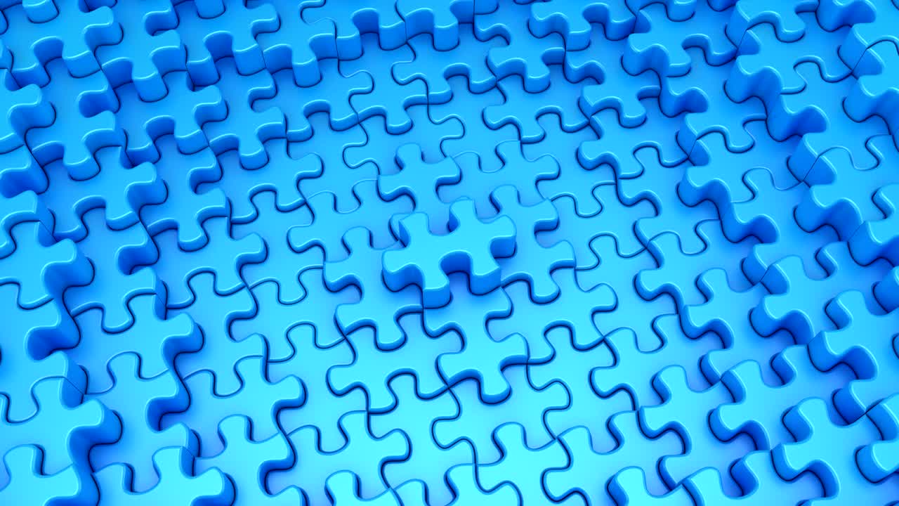 los rompecabezas formaron una onda