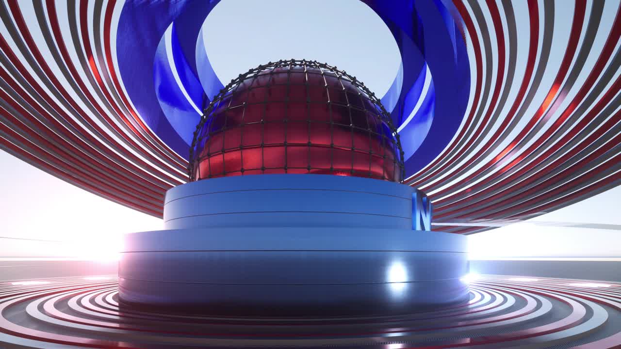 el bucle de fondo de las noticias mundiales en 3d