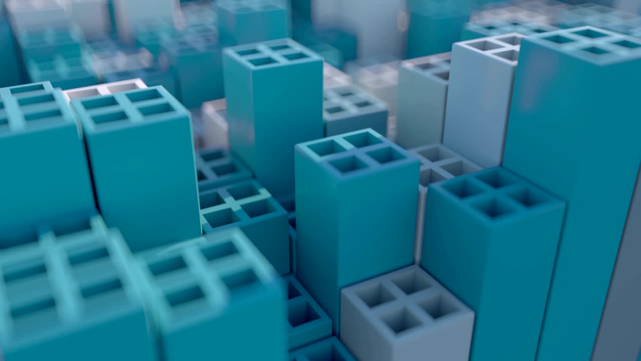 cubos 3d abstractos.