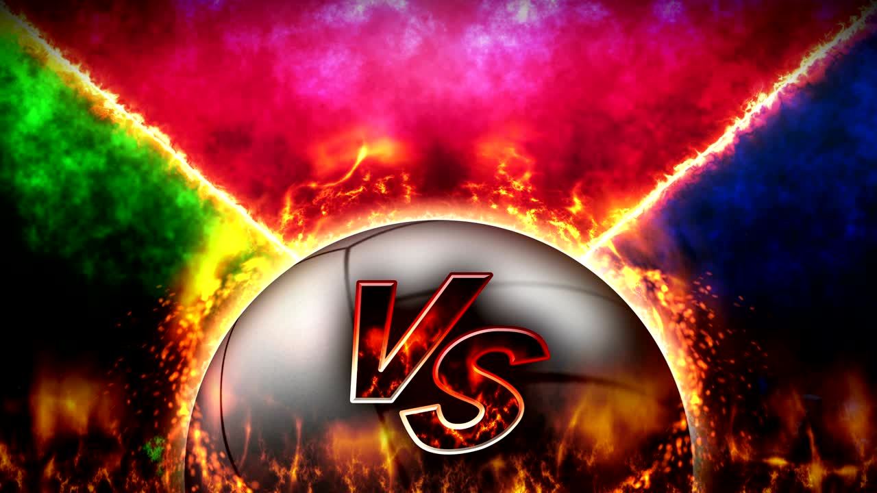 fondos de lucha deportiva, voleibol, animación en bucle,