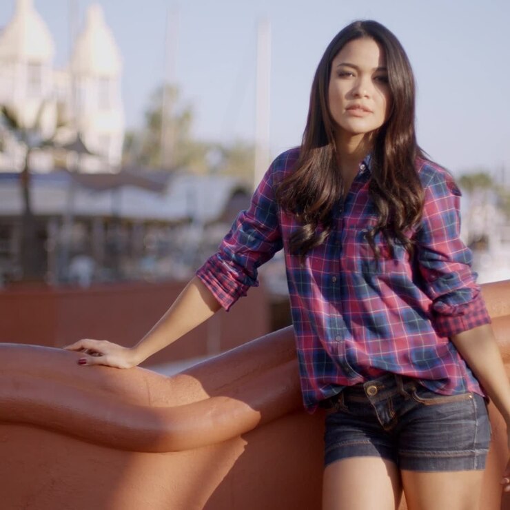 Happy Woman On The Street