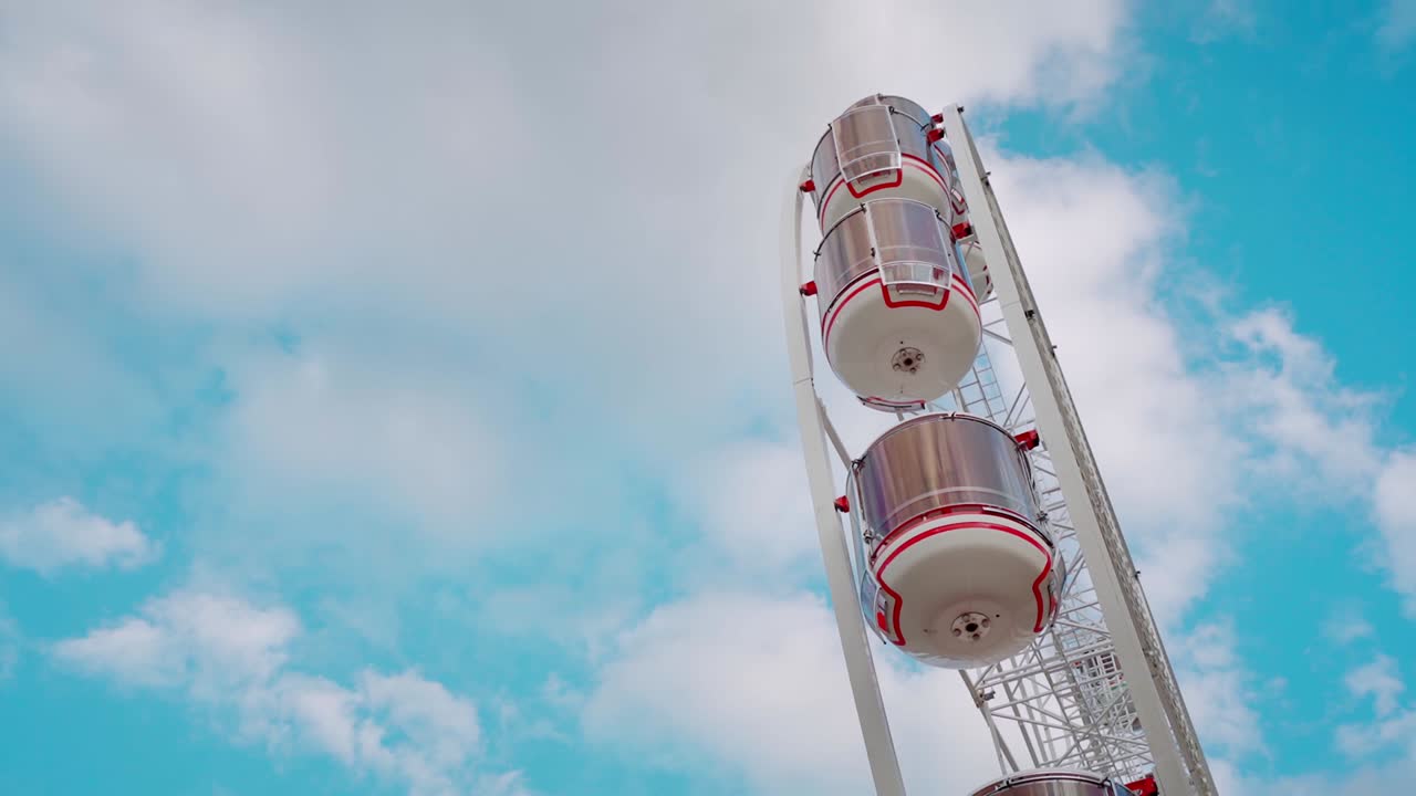 Famous ferris wheel at Darling Harbour in Sydney Australia.