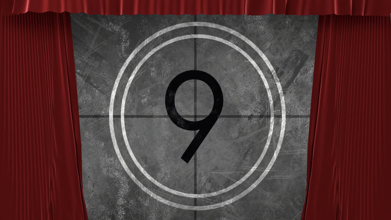 애니메이션 카운트다운 비디오 4k