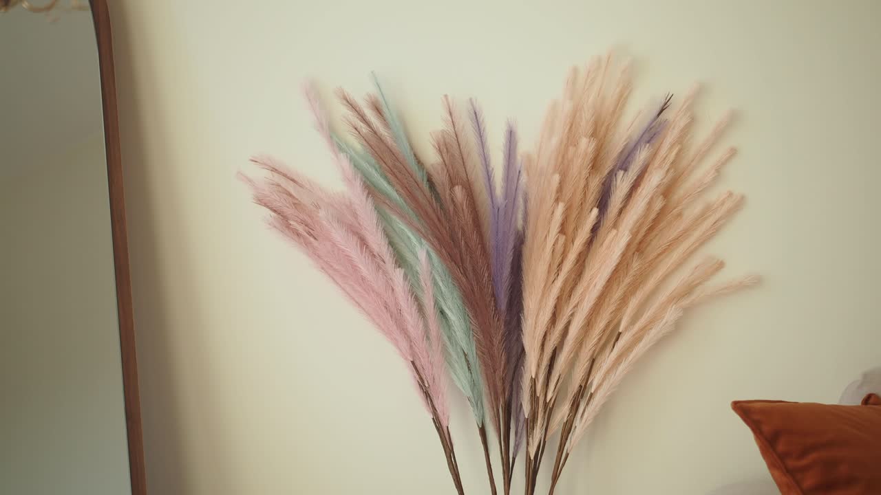 Colorful Pampas Grass Arrangement