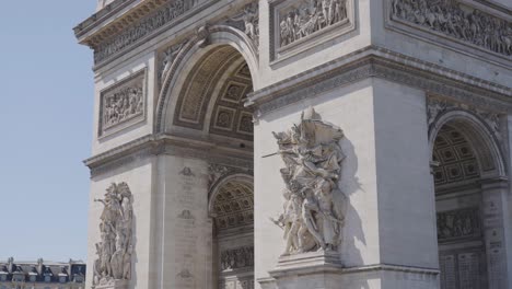 Close-Up-Of-Arc-De-Triomphe-In-Paris-France-Shot-In-Slow-Motion-1