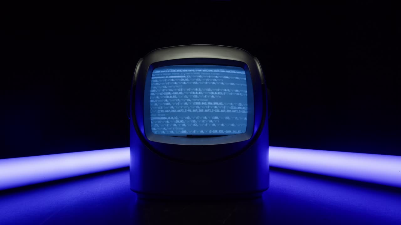 tv retro, televisión vintage en una configuración nostálgica, una tv retro muestra grano en la pantalla, dispositivo aterrador de la noche de halloween bueno para la llave de croma y la pantalla verde. imágenes de alta calidad 4k