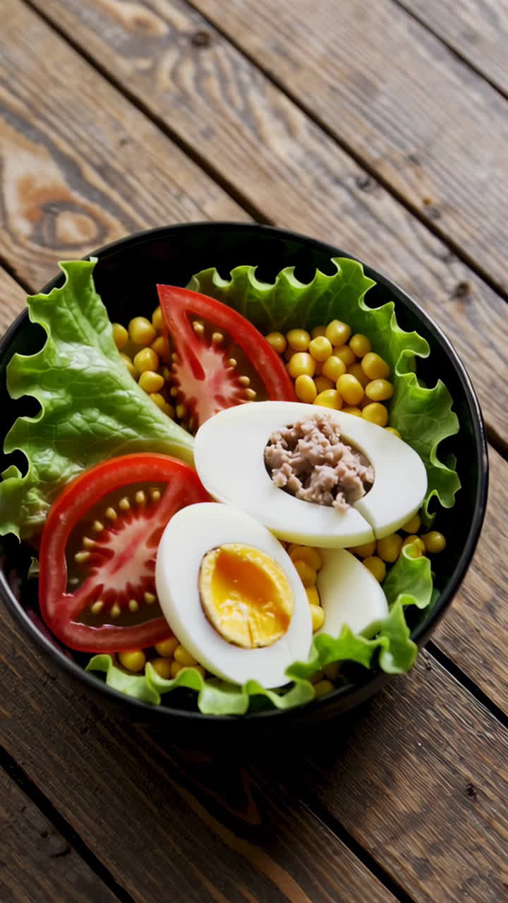 Tuna Salad with Egg and Vegetables