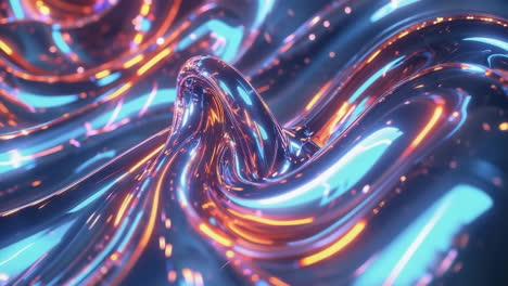 abstract futuristic fluid light trails