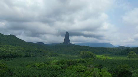 aerial view from pico cao grande located at south of são tom?