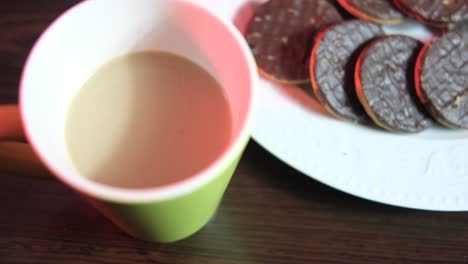 Café-Con-Leche-Y-Galletas-De-Chocolate