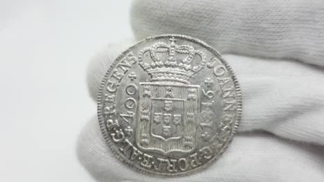 moedas antigas. moeda de prata portuguesa 12