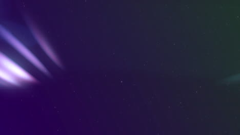 animación de un paisaje de invierno con aurora boreal sobre un fondo azul