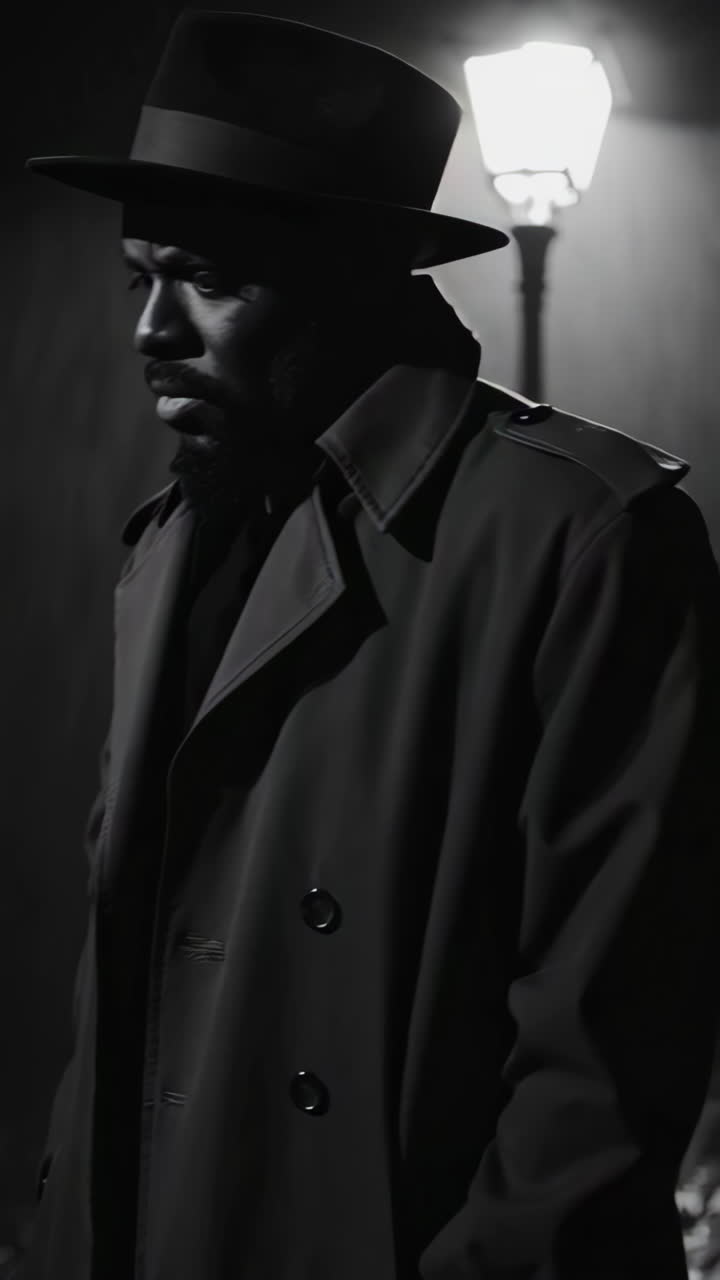 Mysterious Figure in the Rain