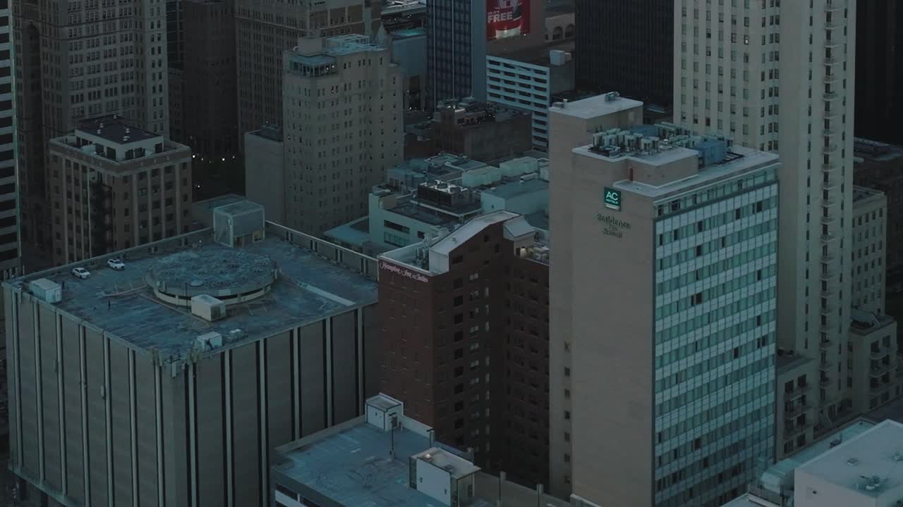 Vista del centro de Dallas en Texas desde arriba