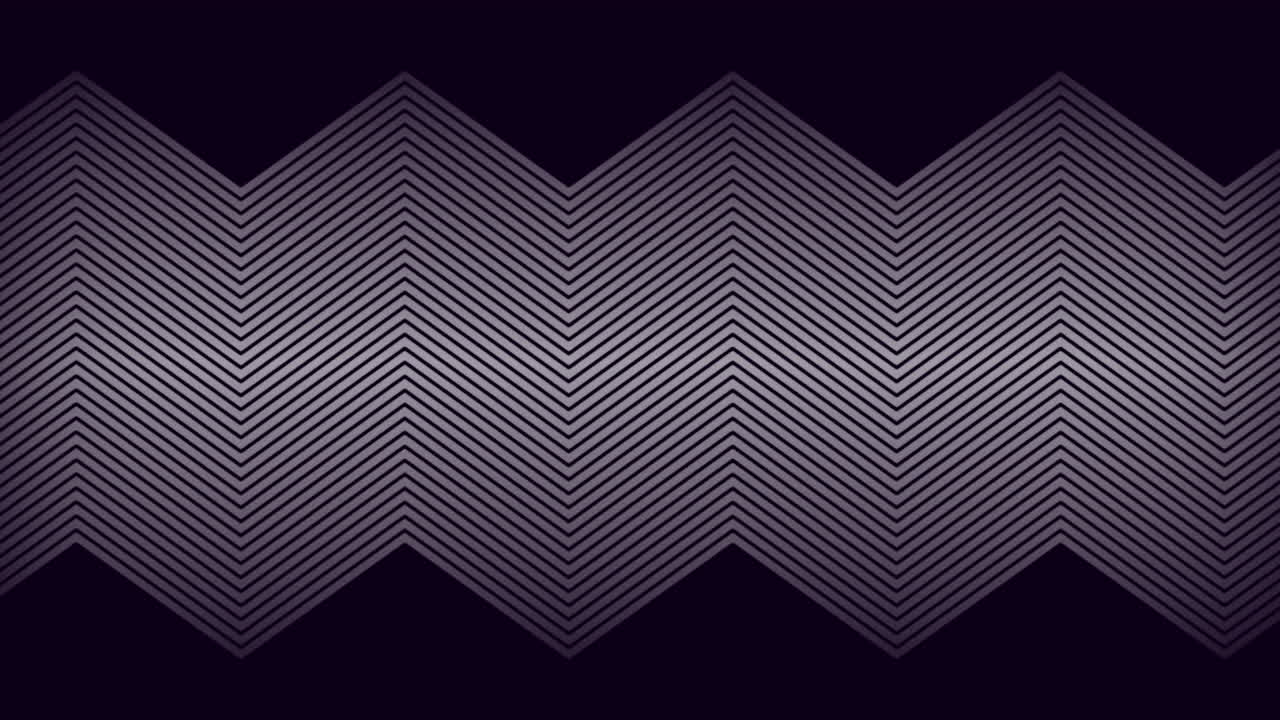 animación de delgadas líneas zigzag paralelas blancas que se desplazan lentamente sobre un fondo negro