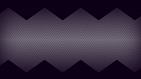 animación de delgadas líneas zigzag paralelas blancas que se desplazan lentamente sobre un fondo negro