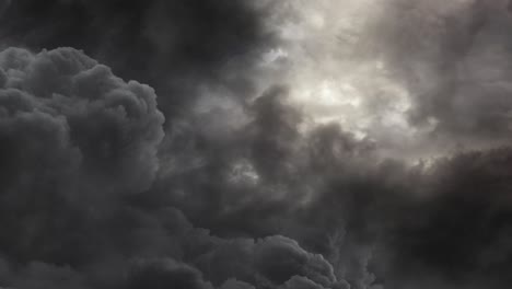 evening clouds in a storm