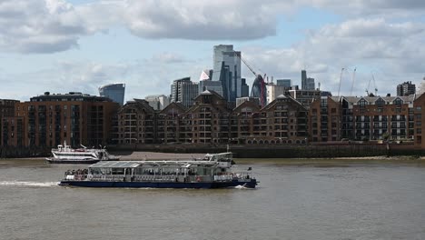 the boat to get on when crossing the thames, london, united kingdom