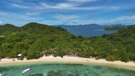 la isla tropical es un paraíso de playas.
