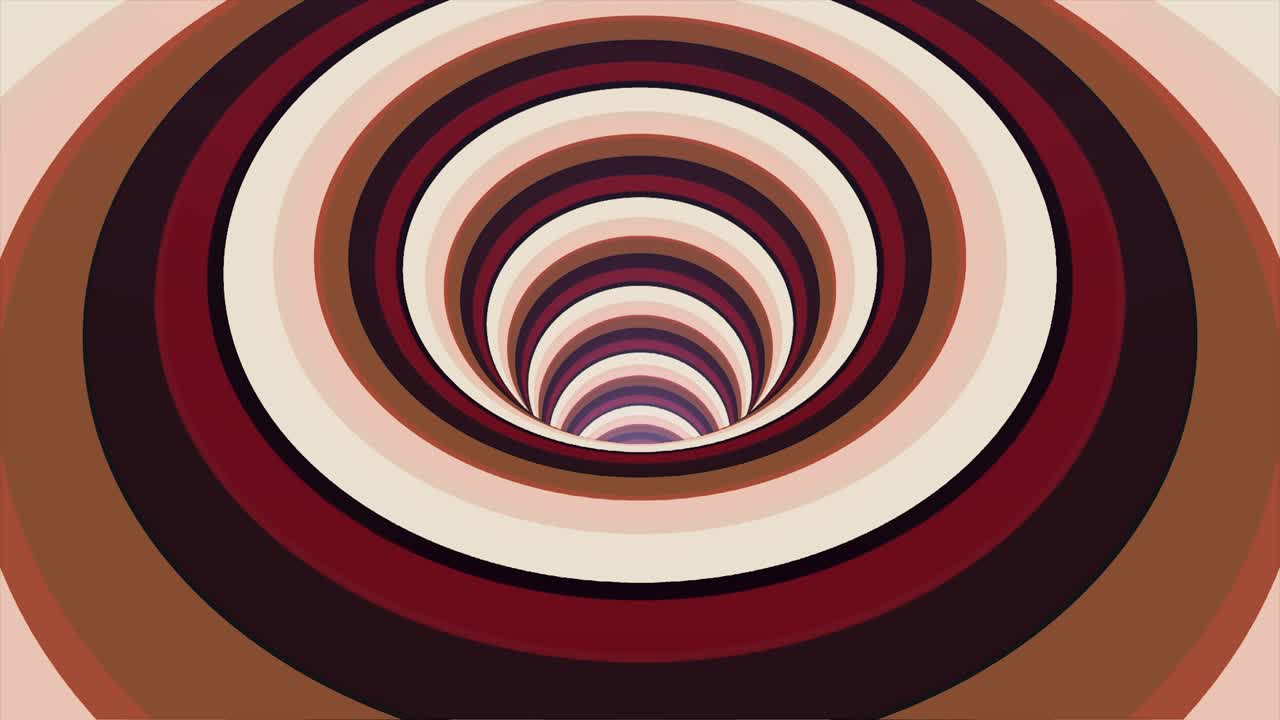 túnel abstracto con círculos en espiral