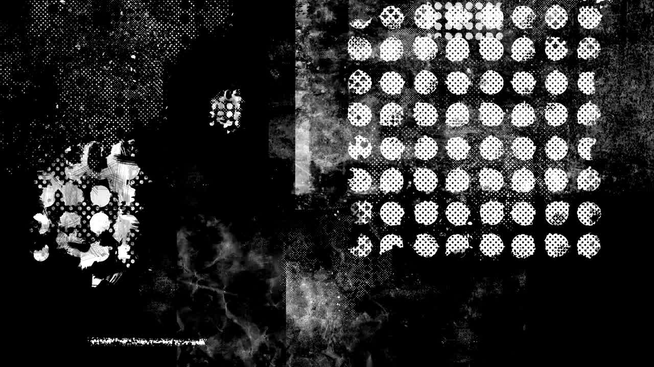 fondo abstracto con rayas blancas y negras y formas geométricas en movimiento 4k