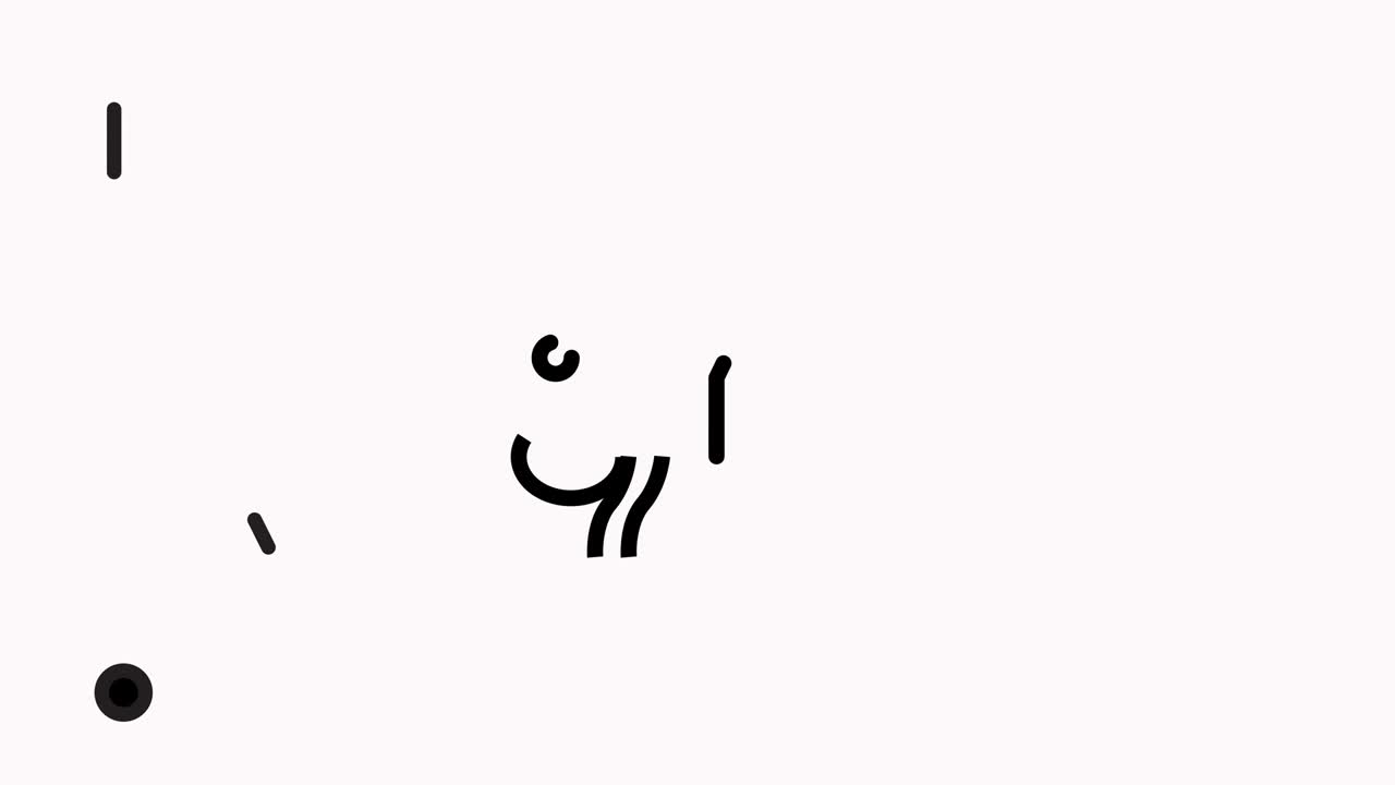 인공지능 라인 아이콘 애니메이션