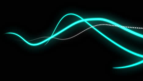 abstract glowing lines animation