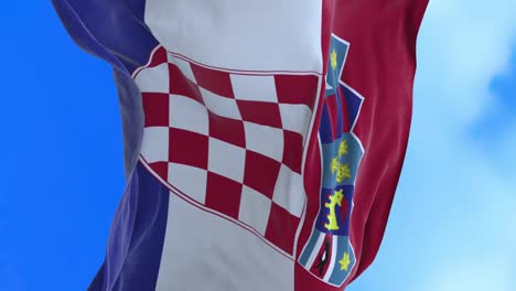 seamless loop of croatian flag.