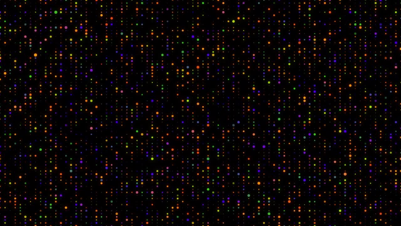 다채로운 킨 점 빛 벽 그리드 배경 루프