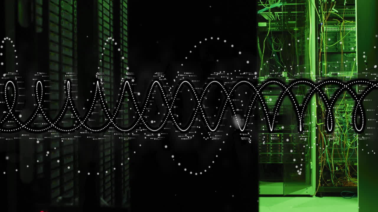 Animation of digital data processing over computer servers