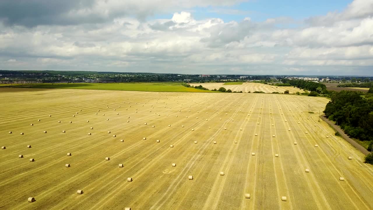 круглые балы соломы