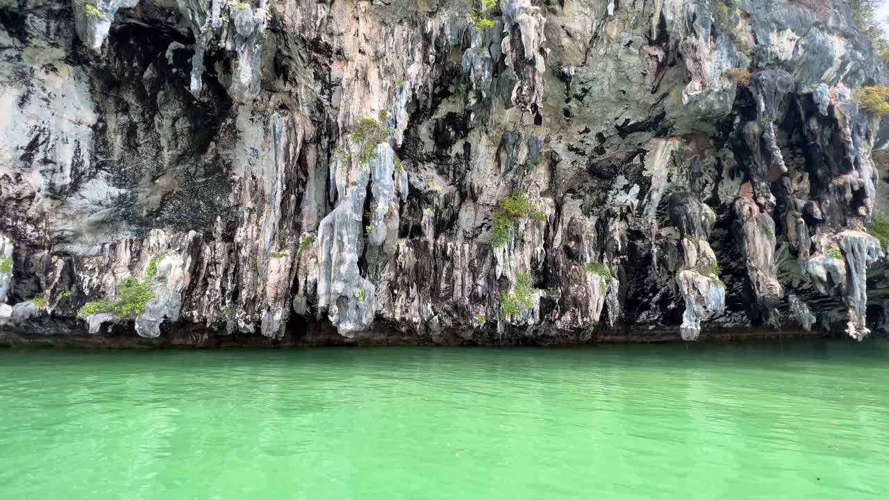 South of Thailand with emerald water with long tail boats and amazing travel location close to Krabi, Phi Phi Island