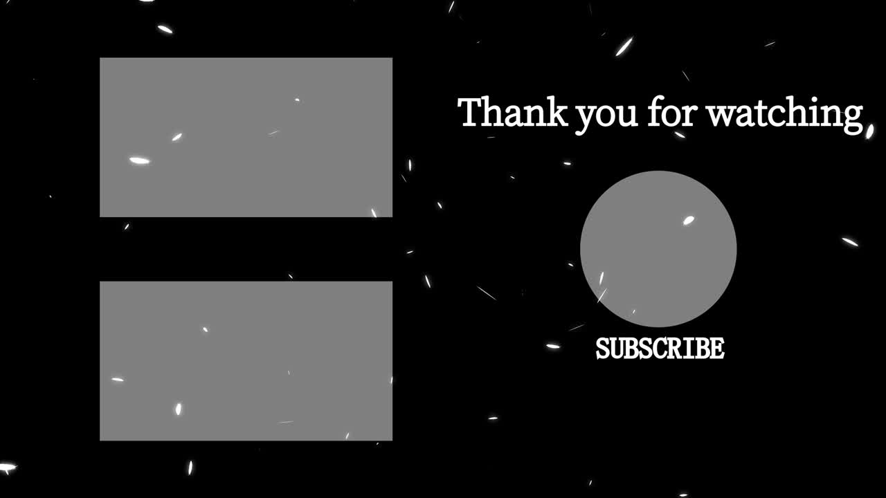 털 떨어지는 입자 끝 카드 끝 화면 모션 그래픽