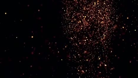 fire sparkles motion graphics with green screen background