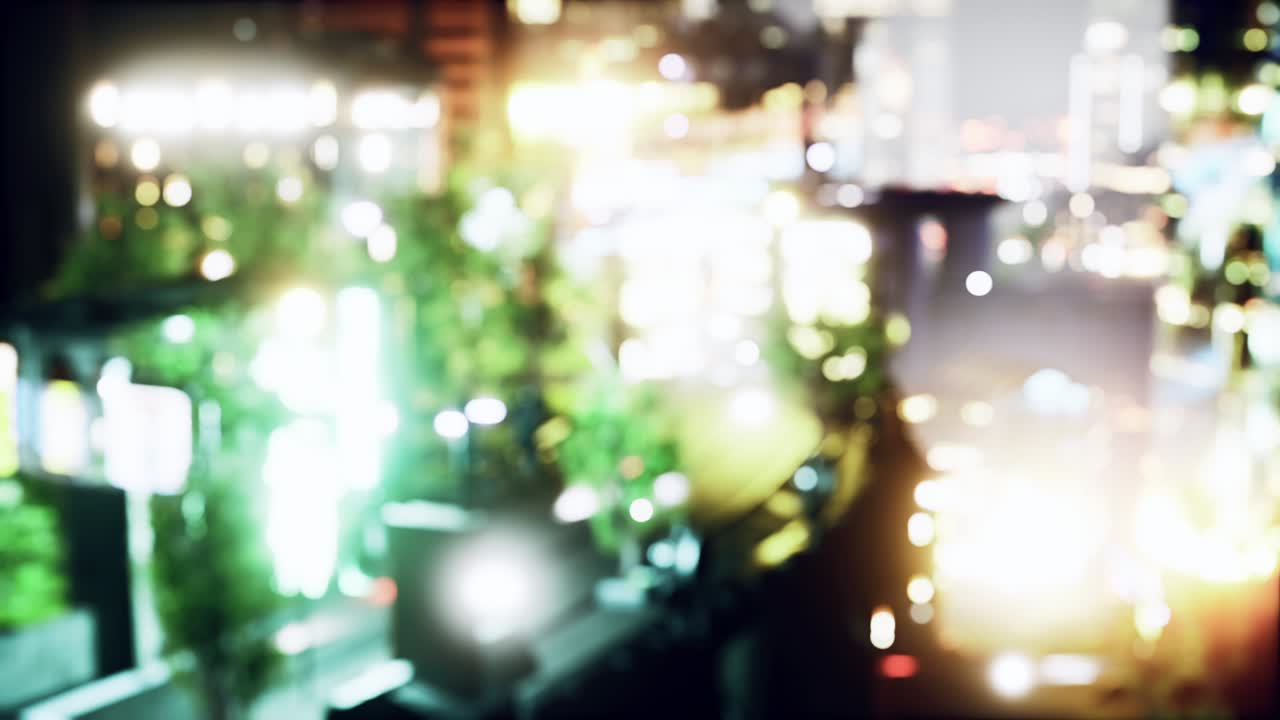 흐릿한 추상적인 배경 조명 도시 풍경