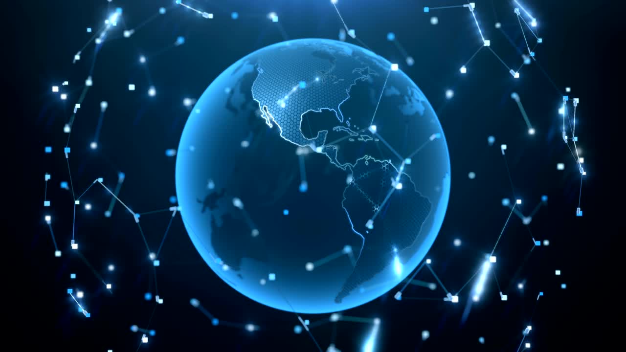 회전하는 지구 배경