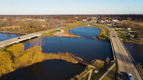 Extremo-Norte-De-La-Calzada-En-Muskegon,-Mi