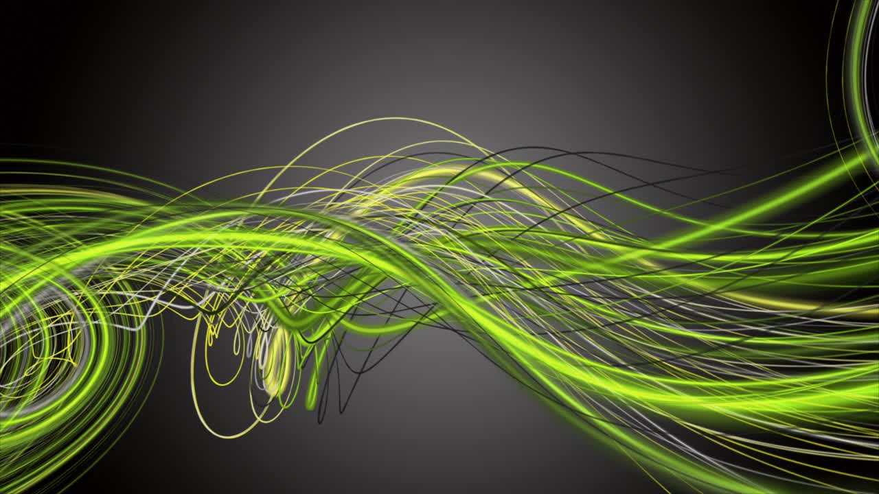 Animazione fantastica con oggetto a onda a strisce al rallentatore, 4096x2304, loop 4K