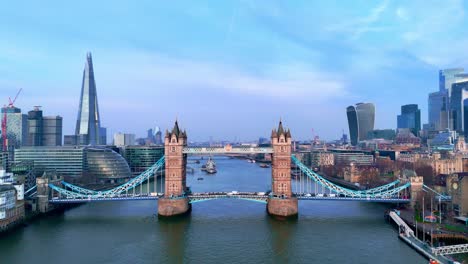 tower bridge spans the thames in the heart of england’s vibrant capital