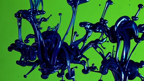arte abstracto de salpicaduras de líquido